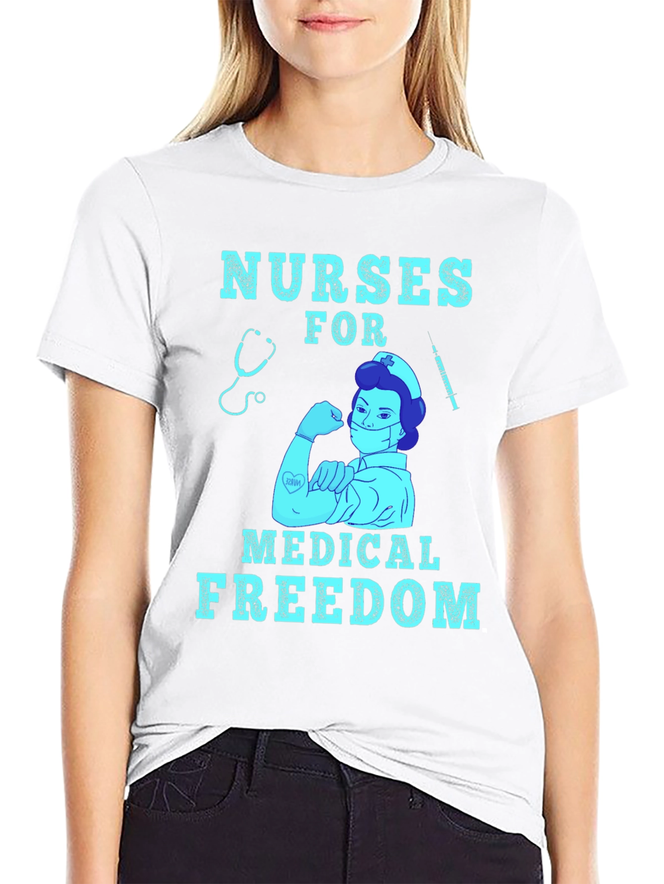 Nurses for Medical Freedom Graphic T-Shirt