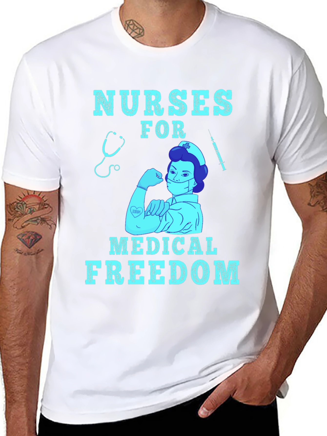 Nurses for Medical Freedom Graphic T-Shirt
