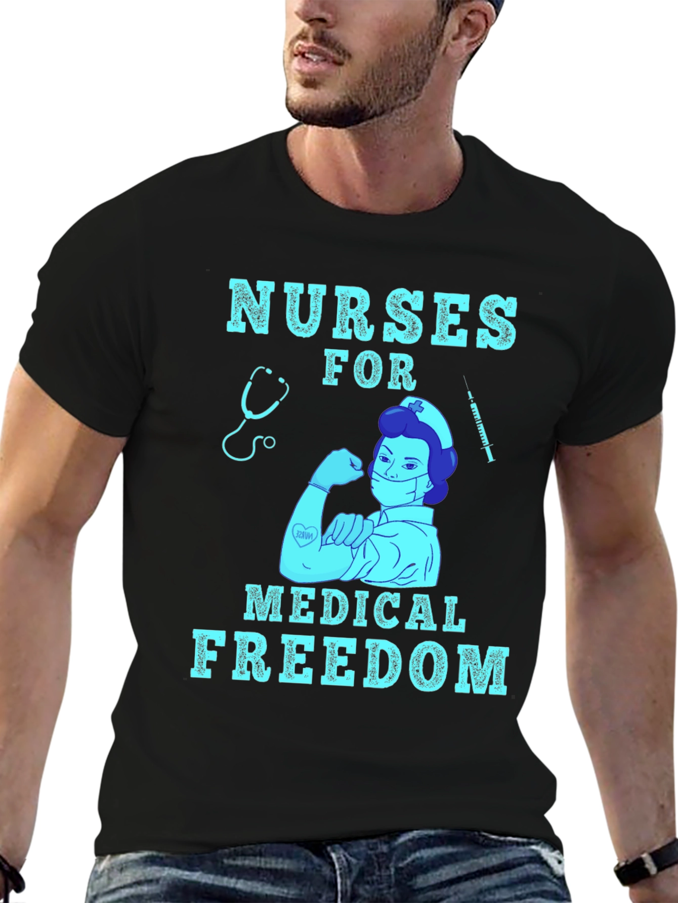 Nurses for Medical Freedom Graphic T-Shirt