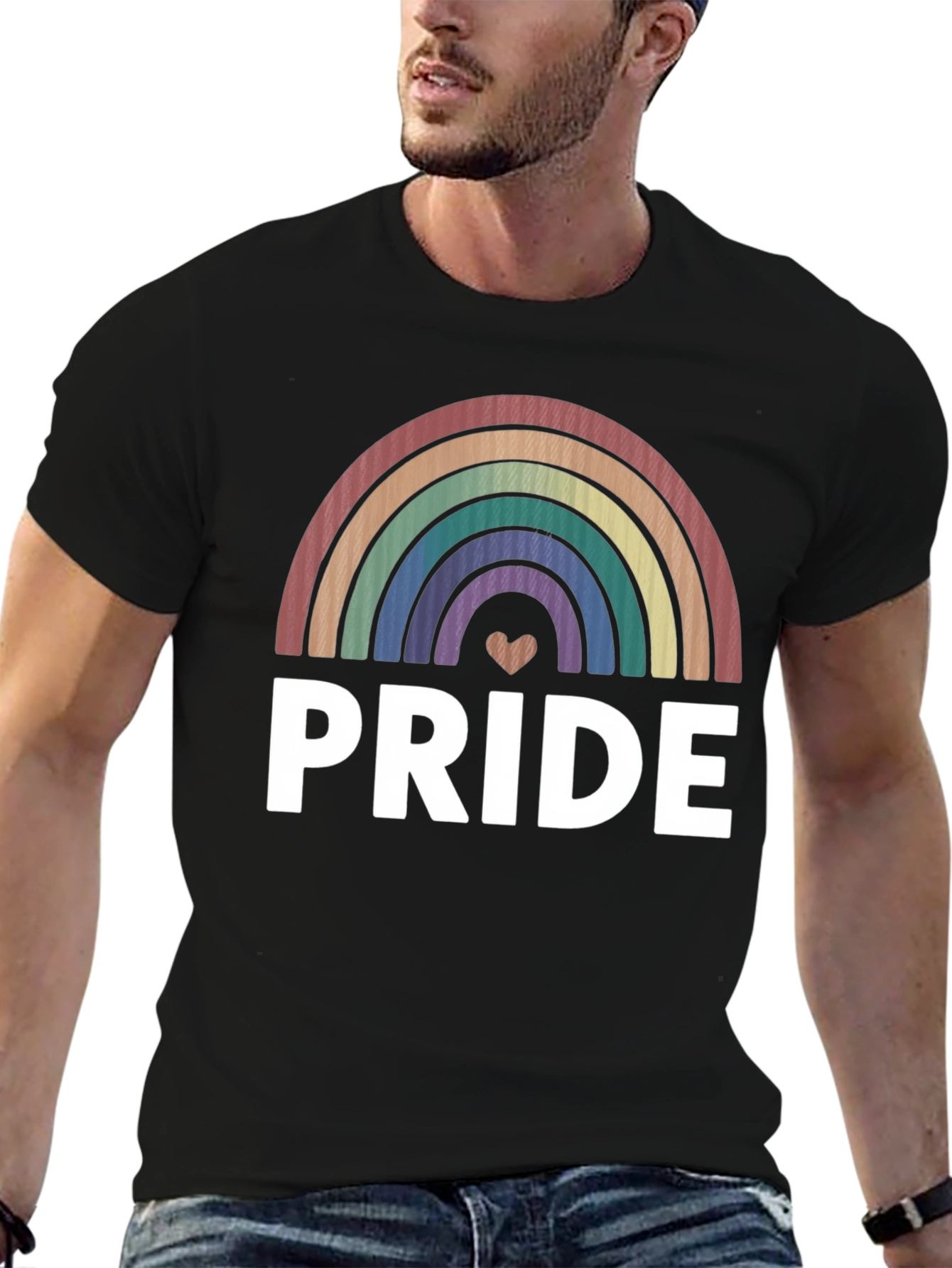 Pride Rainbow Heart T-Shirt - LGBTQ+ Pride Apparel