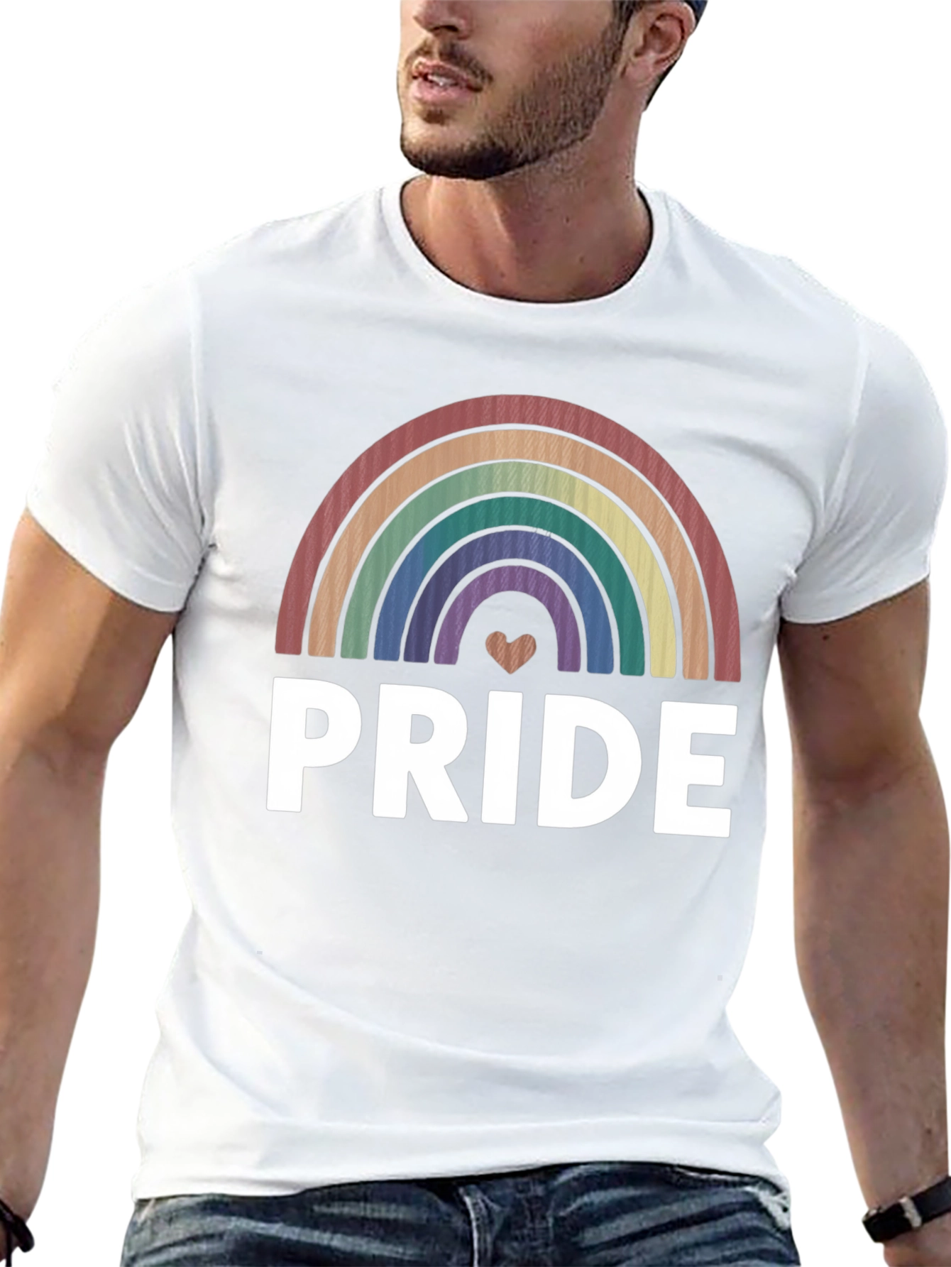 Pride Rainbow Heart T-Shirt - LGBTQ+ Pride Apparel