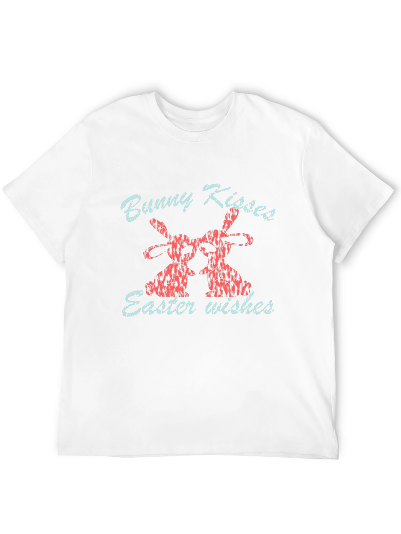 Bunny Kisses Easter Wishes Graphic T-Shirt