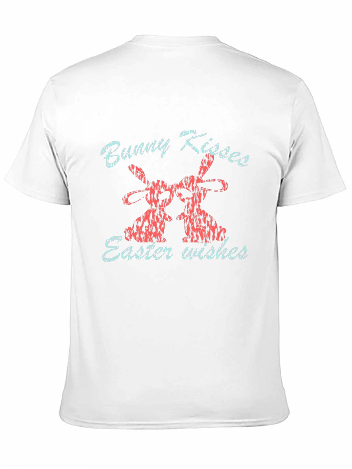 Bunny Kisses Easter Wishes Graphic T-Shirt