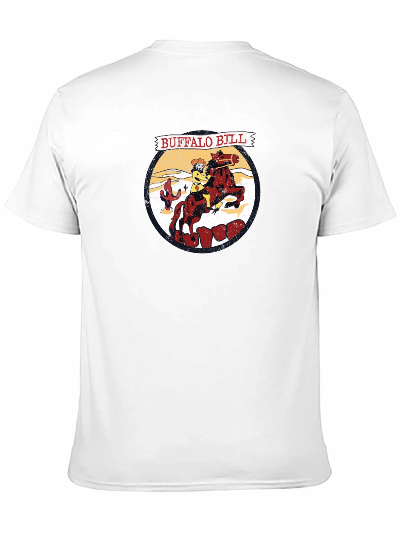 Buffalo Bill Cartoon Graphic T-Shirt