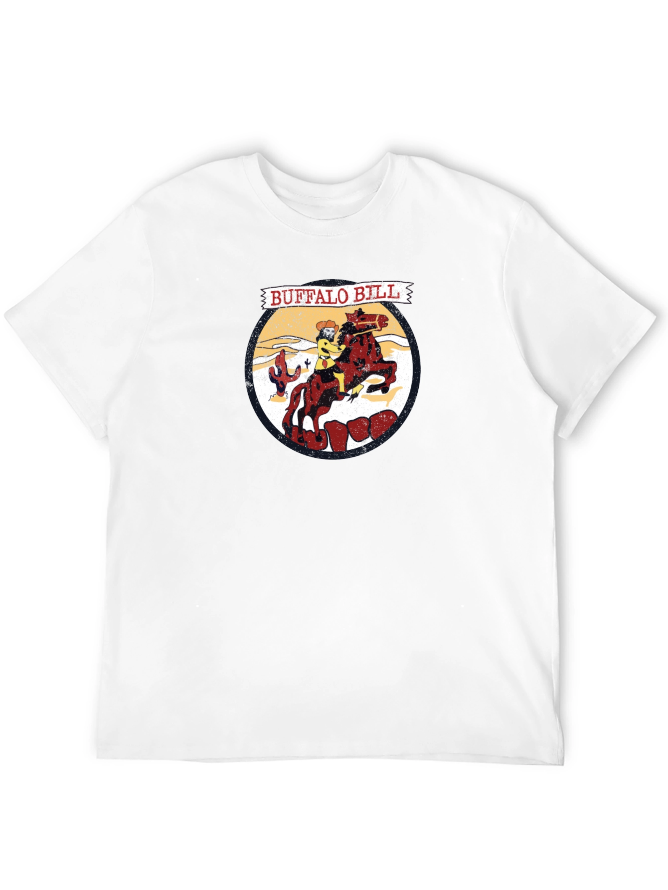 Buffalo Bill Cartoon Graphic T-Shirt