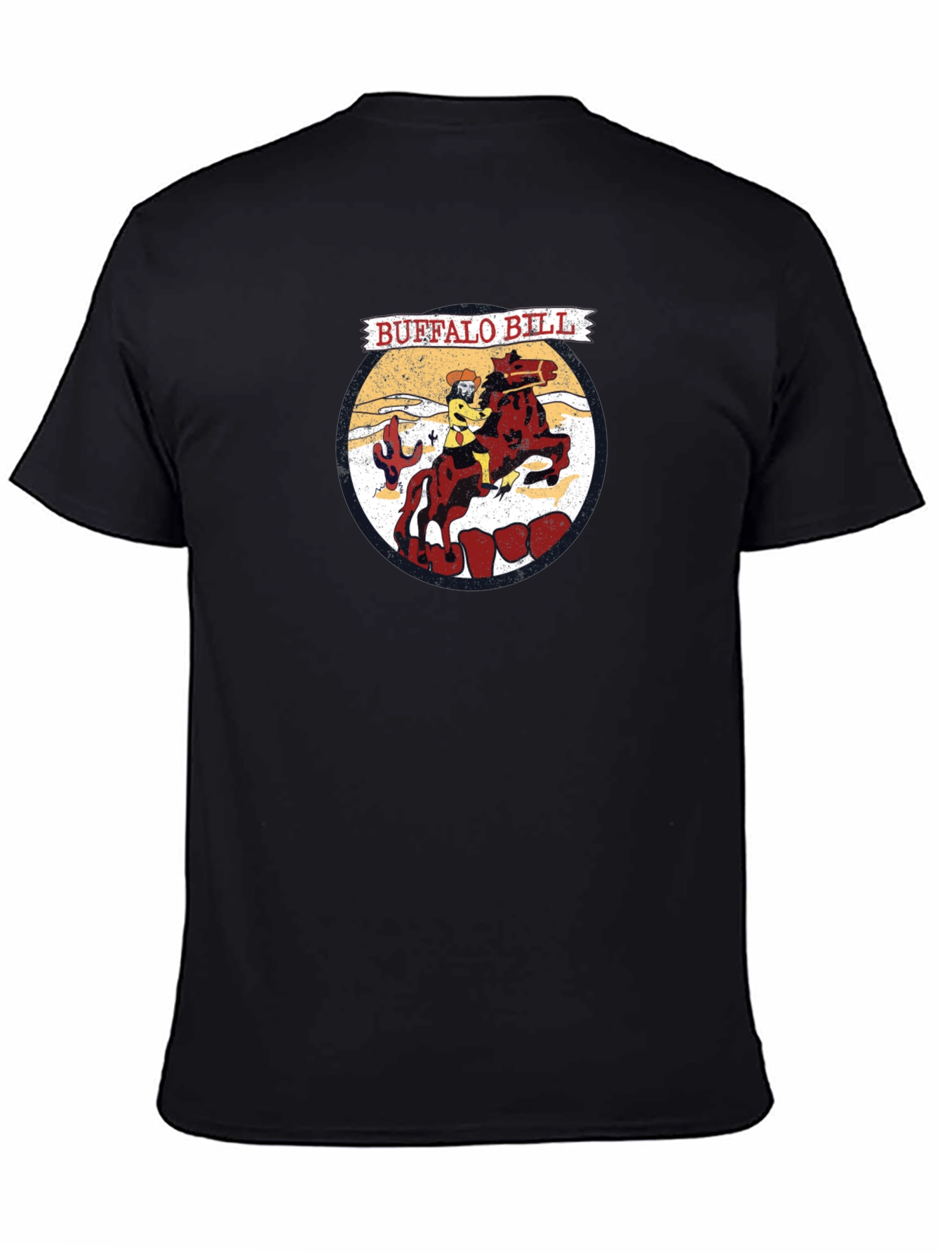 Buffalo Bill Cartoon Graphic T-Shirt