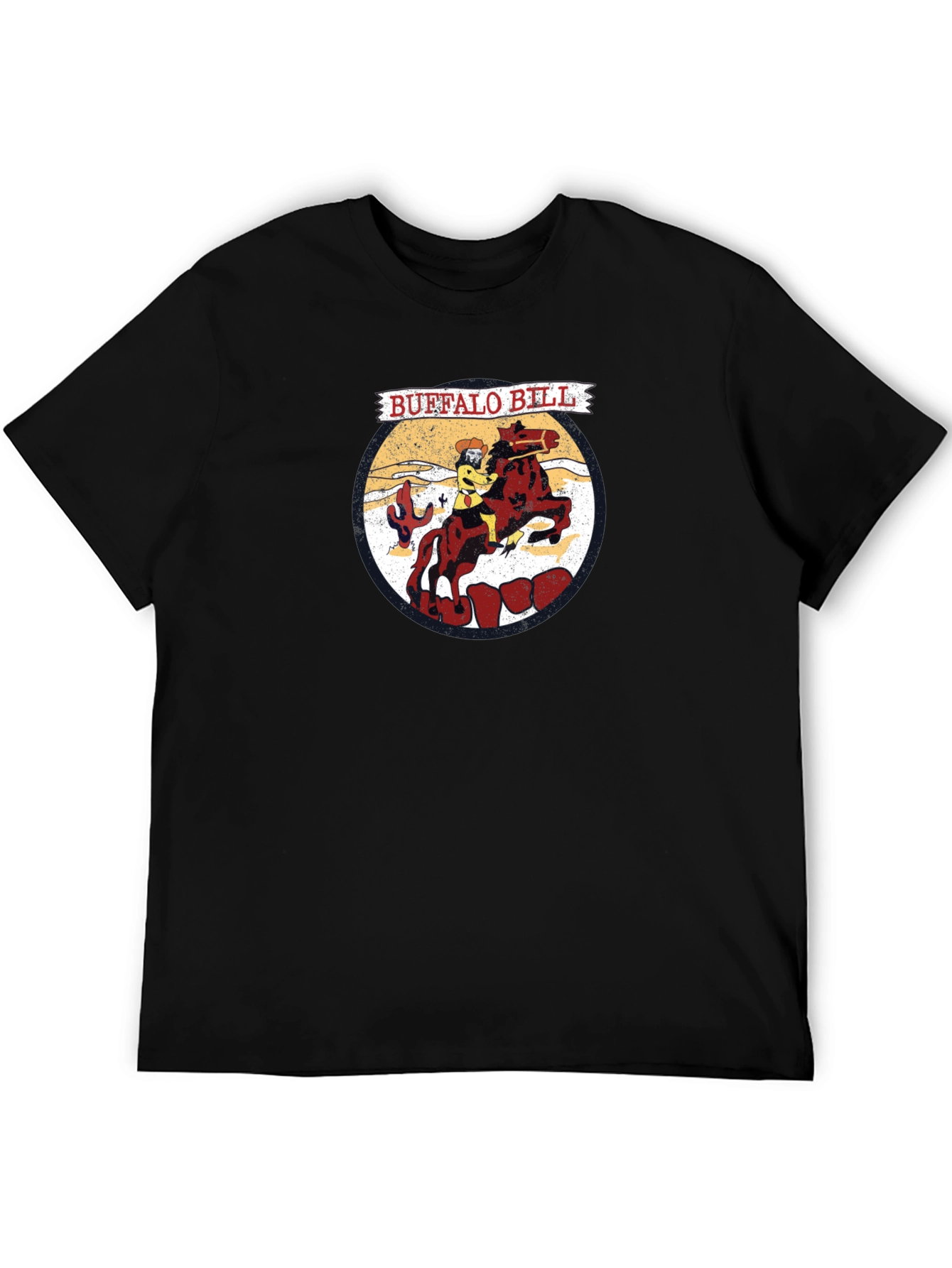 Buffalo Bill Cartoon Graphic T-Shirt