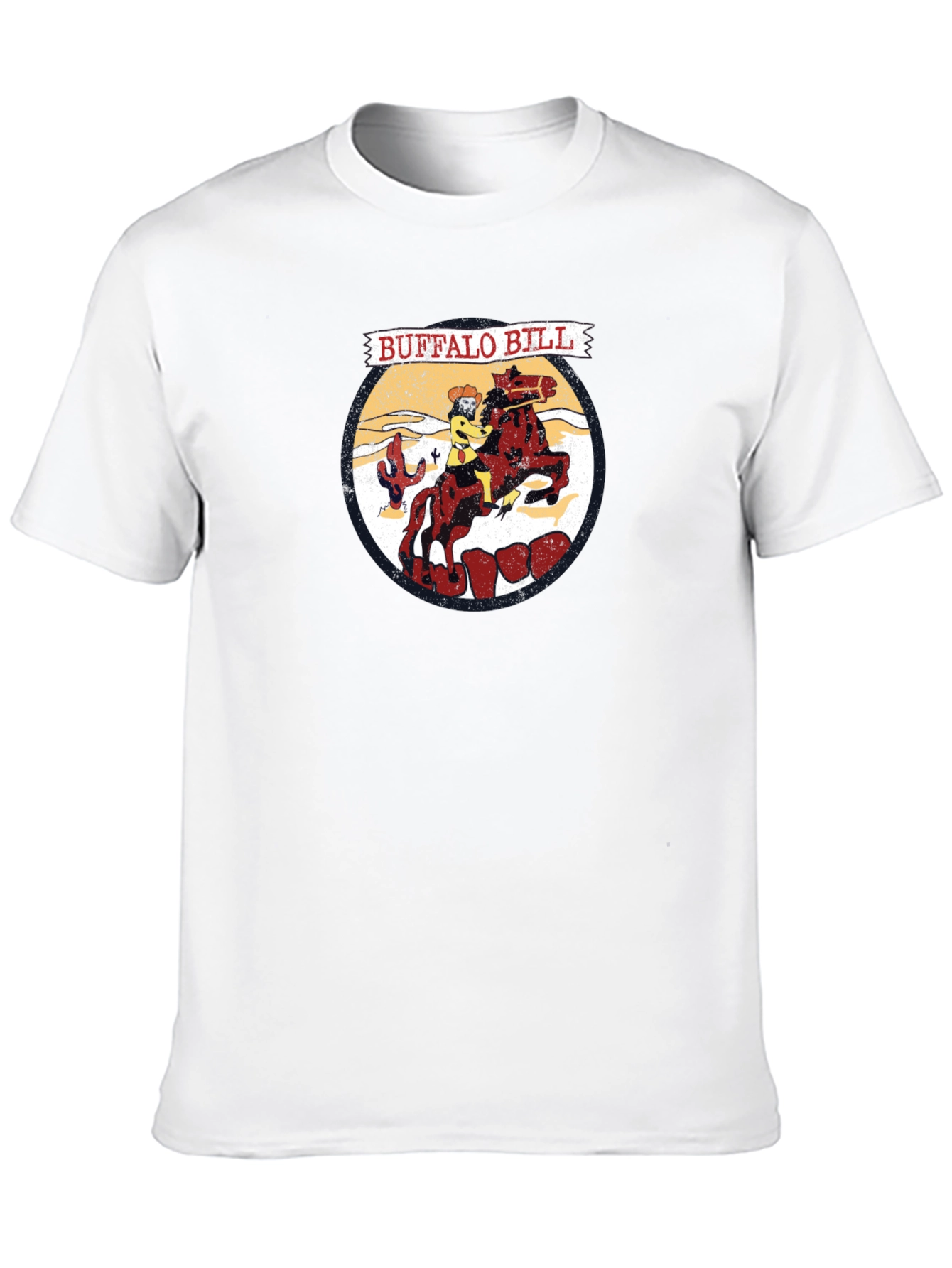 Buffalo Bill Cartoon Graphic T-Shirt