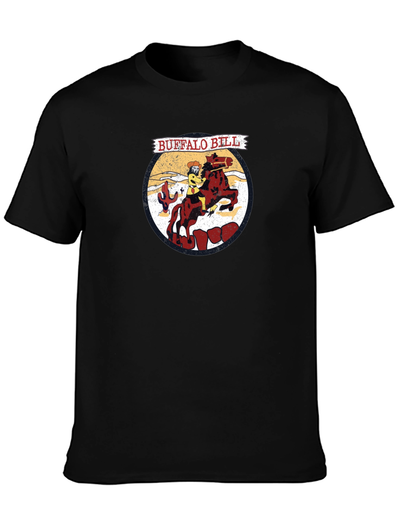 Buffalo Bill Cartoon Graphic T-Shirt