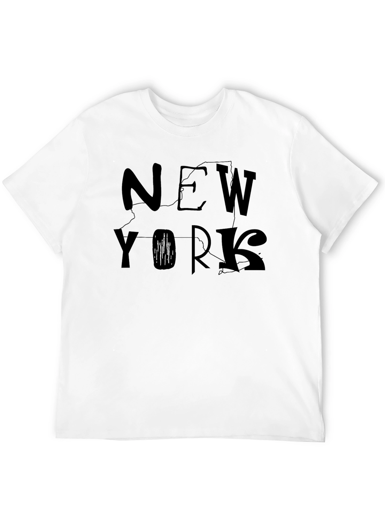New York State T-Shirt - Black Graphic Tee