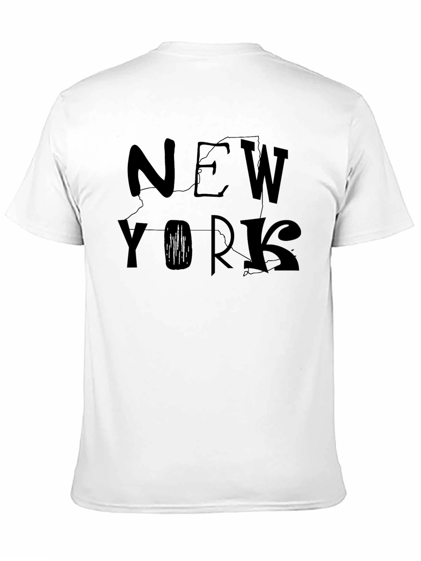 New York State T-Shirt - Black Graphic Tee