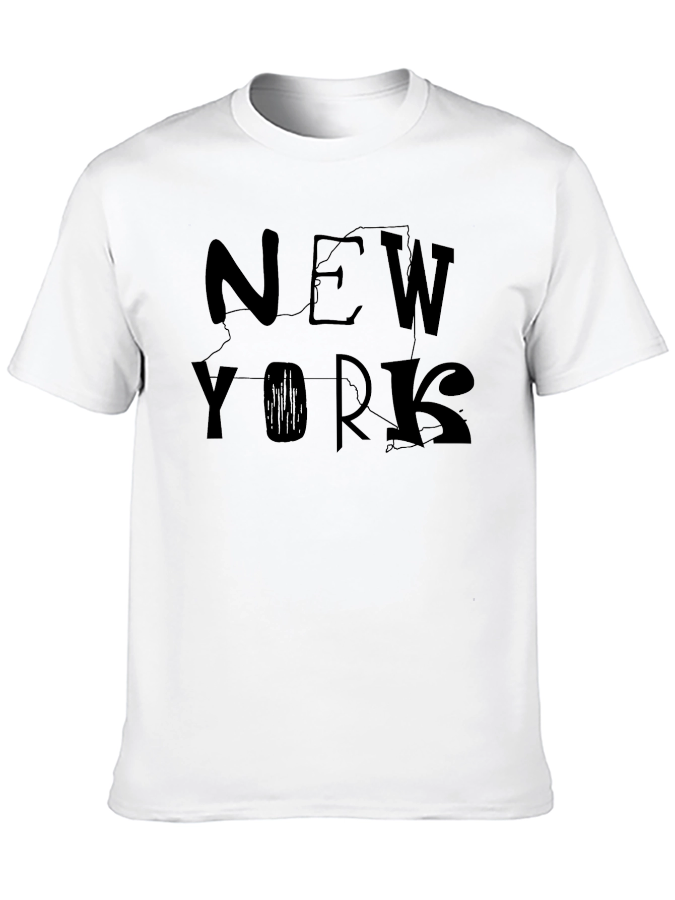 New York State T-Shirt - Black Graphic Tee