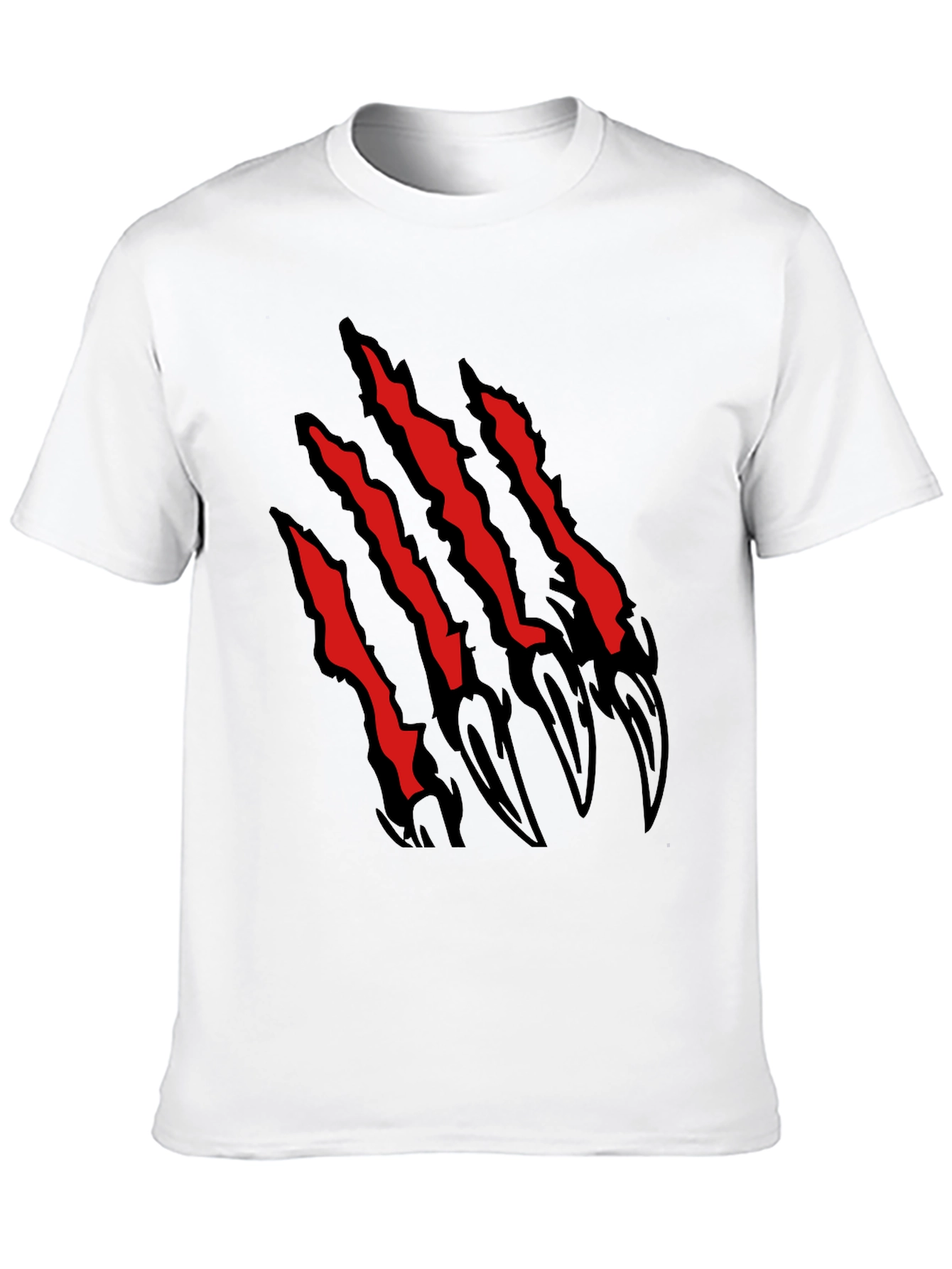 Claw Scratch Graphic Black T-Shirt