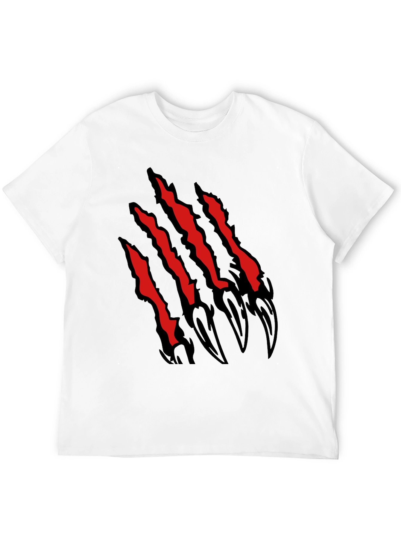 Claw Scratch Graphic Black T-Shirt