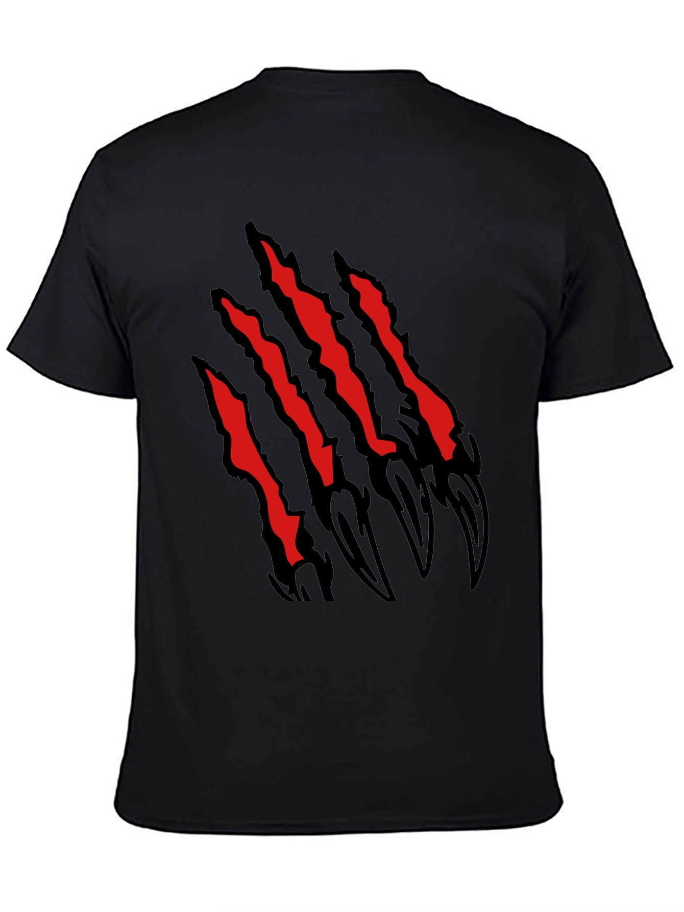 Claw Scratch Graphic Black T-Shirt