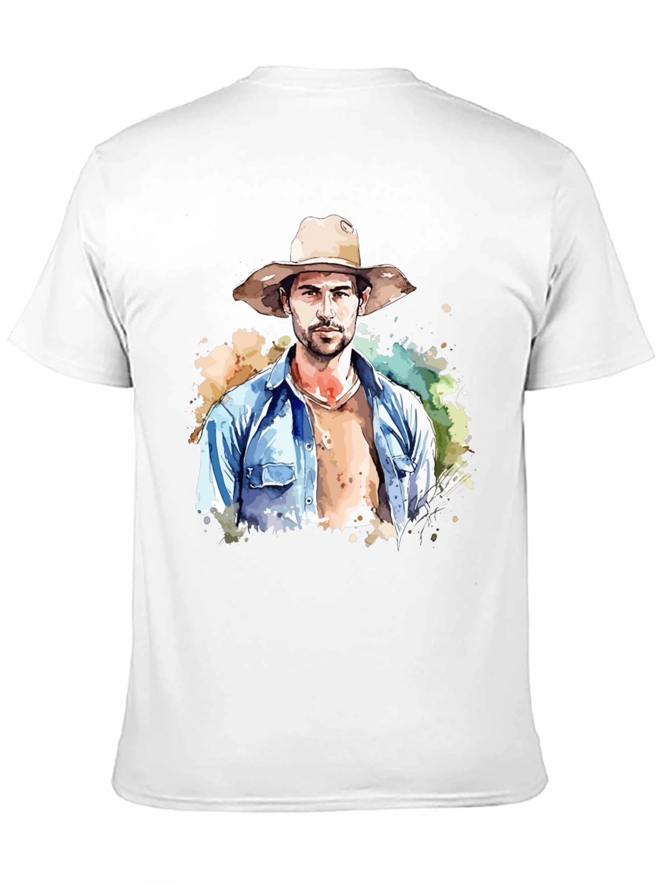 Watercolor Cowboy Graphic Tee