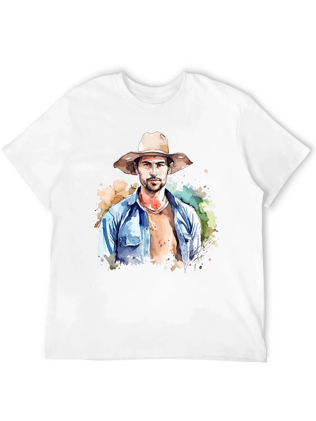 Watercolor Cowboy Graphic Tee