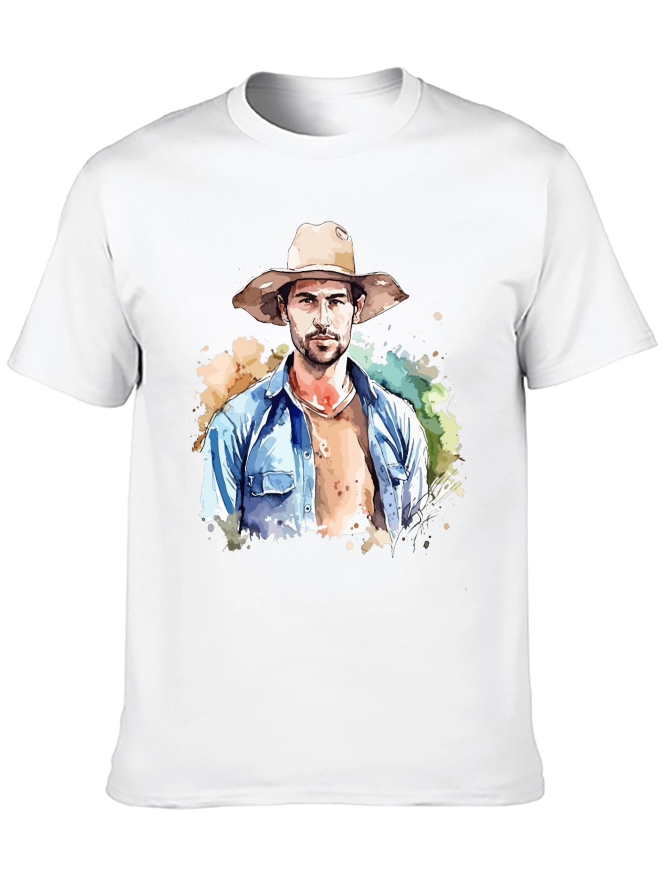 Watercolor Cowboy Graphic Tee
