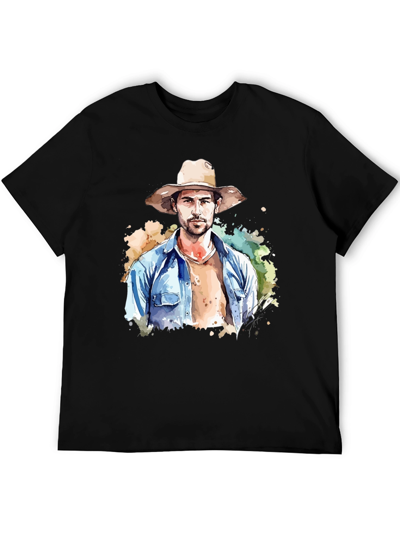 Watercolor Cowboy Graphic Tee