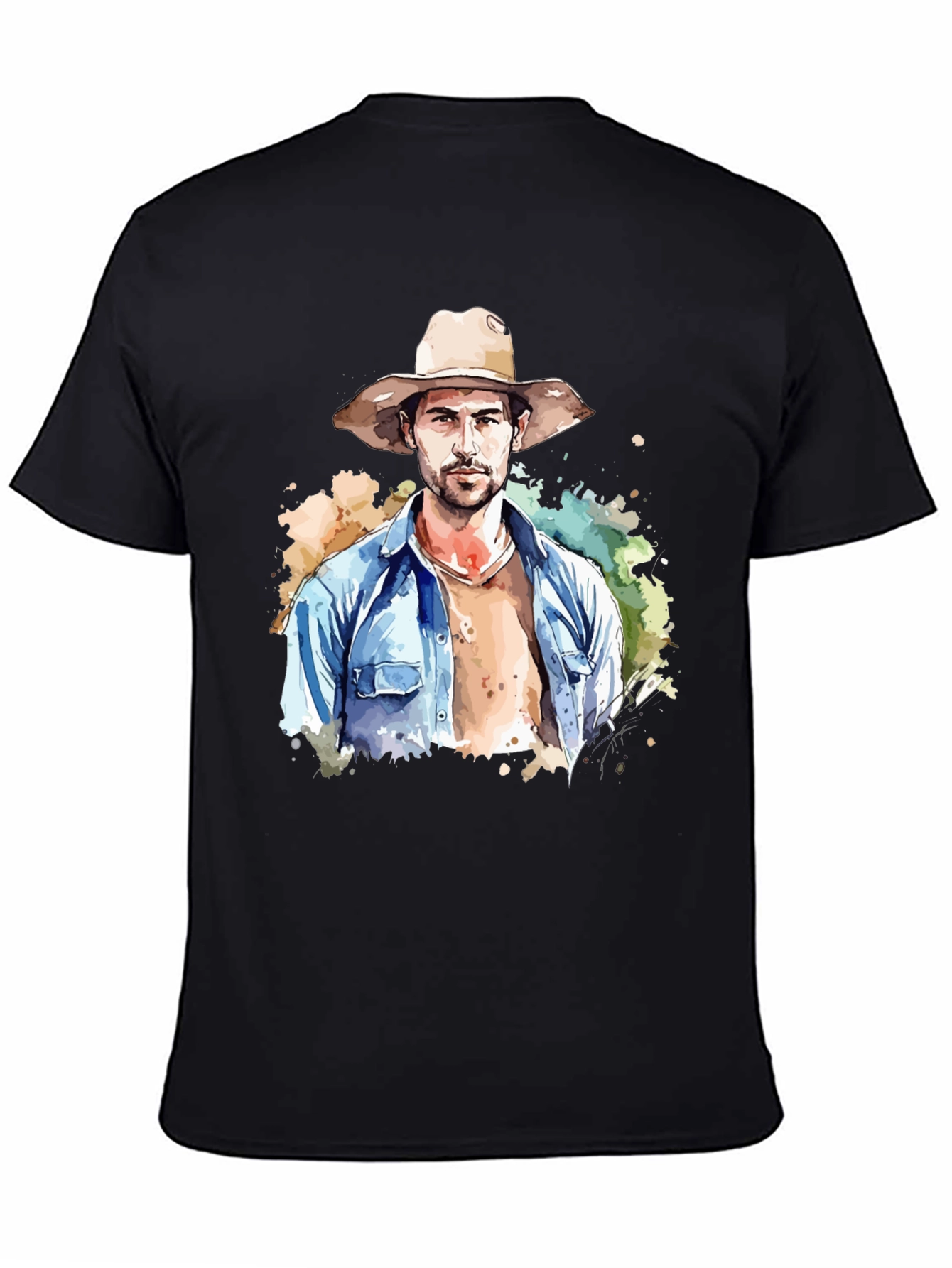 Watercolor Cowboy Graphic Tee