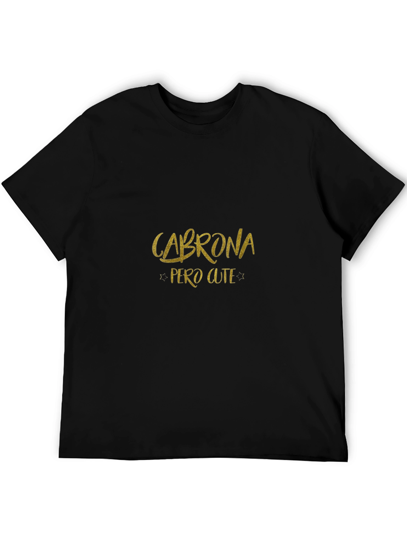 Cabrona Pero Cute Black Graphic Tee