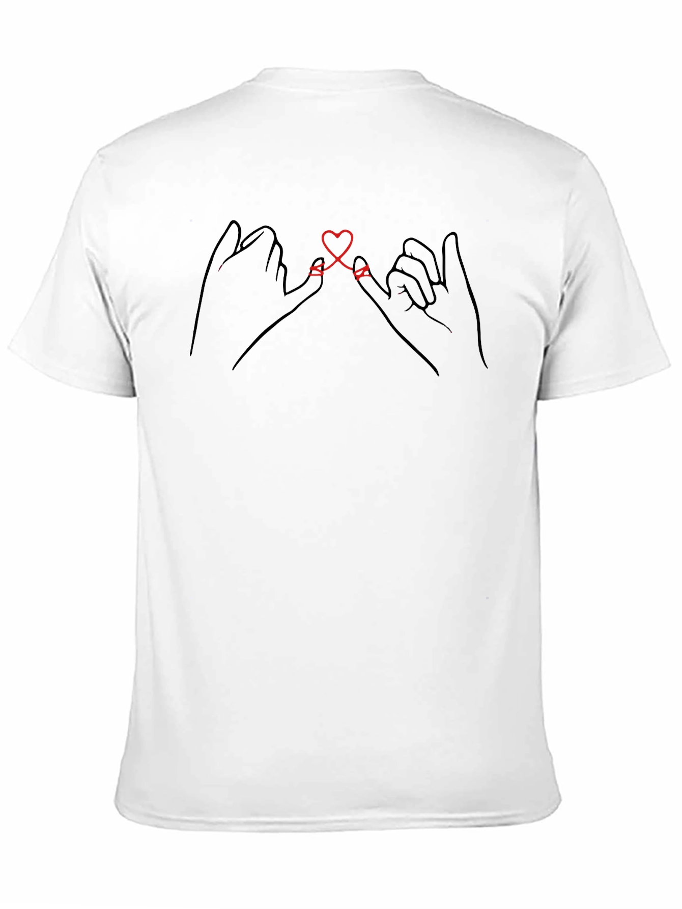 Pinky Promise Heart Graphic Tee - Soft Cotton Blend