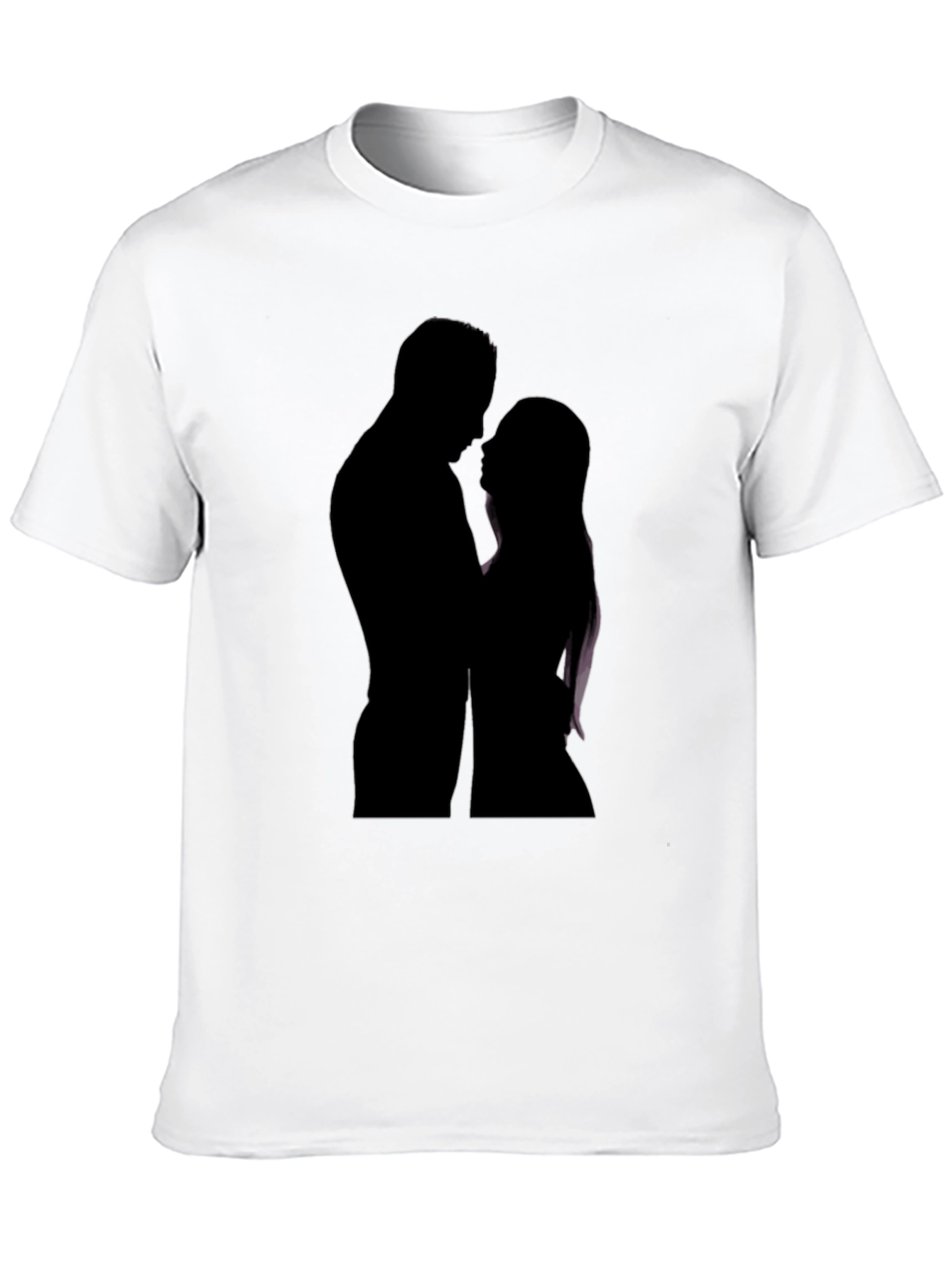 Silhouette Couple Black T-Shirt