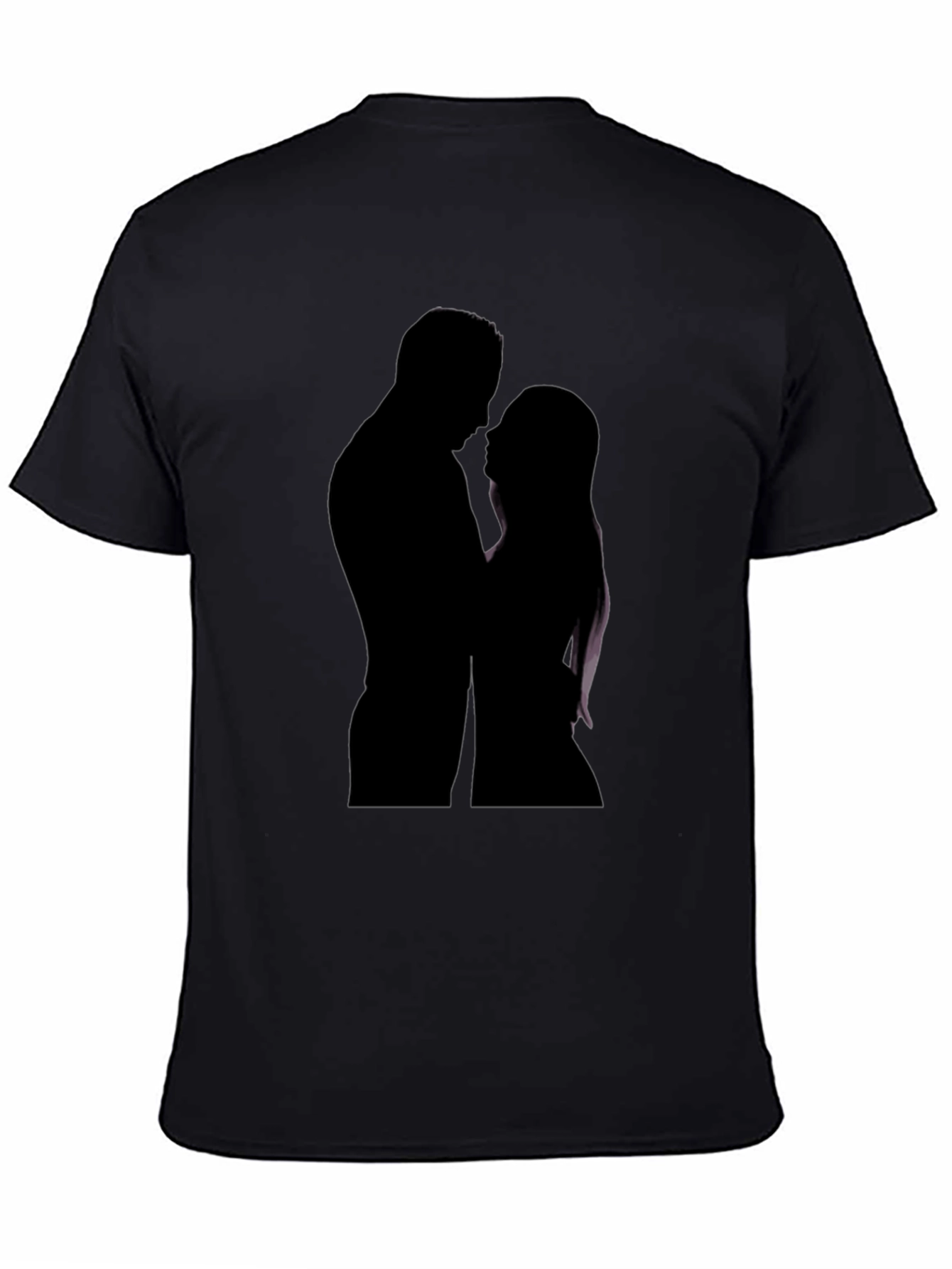 Silhouette Couple Black T-Shirt