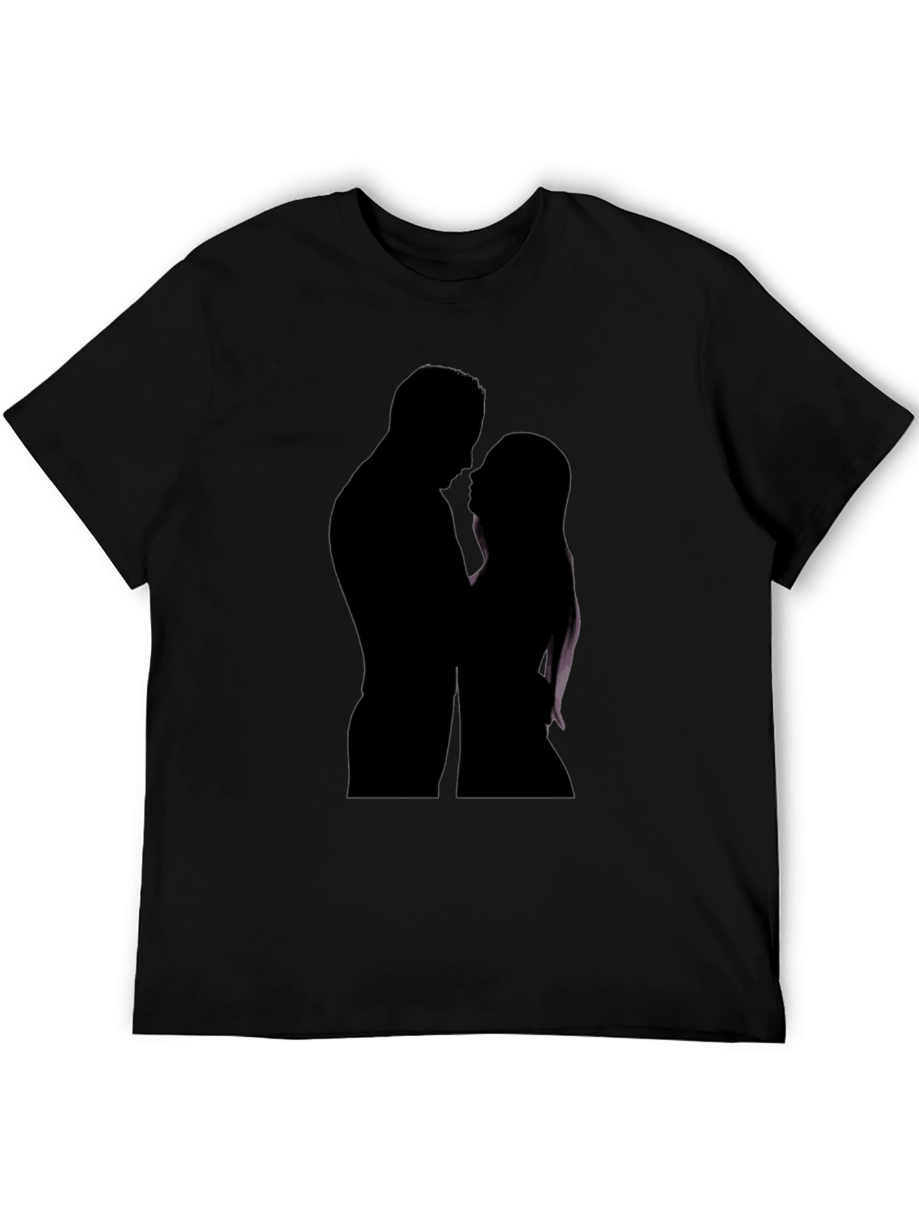 Silhouette Couple Black T-Shirt