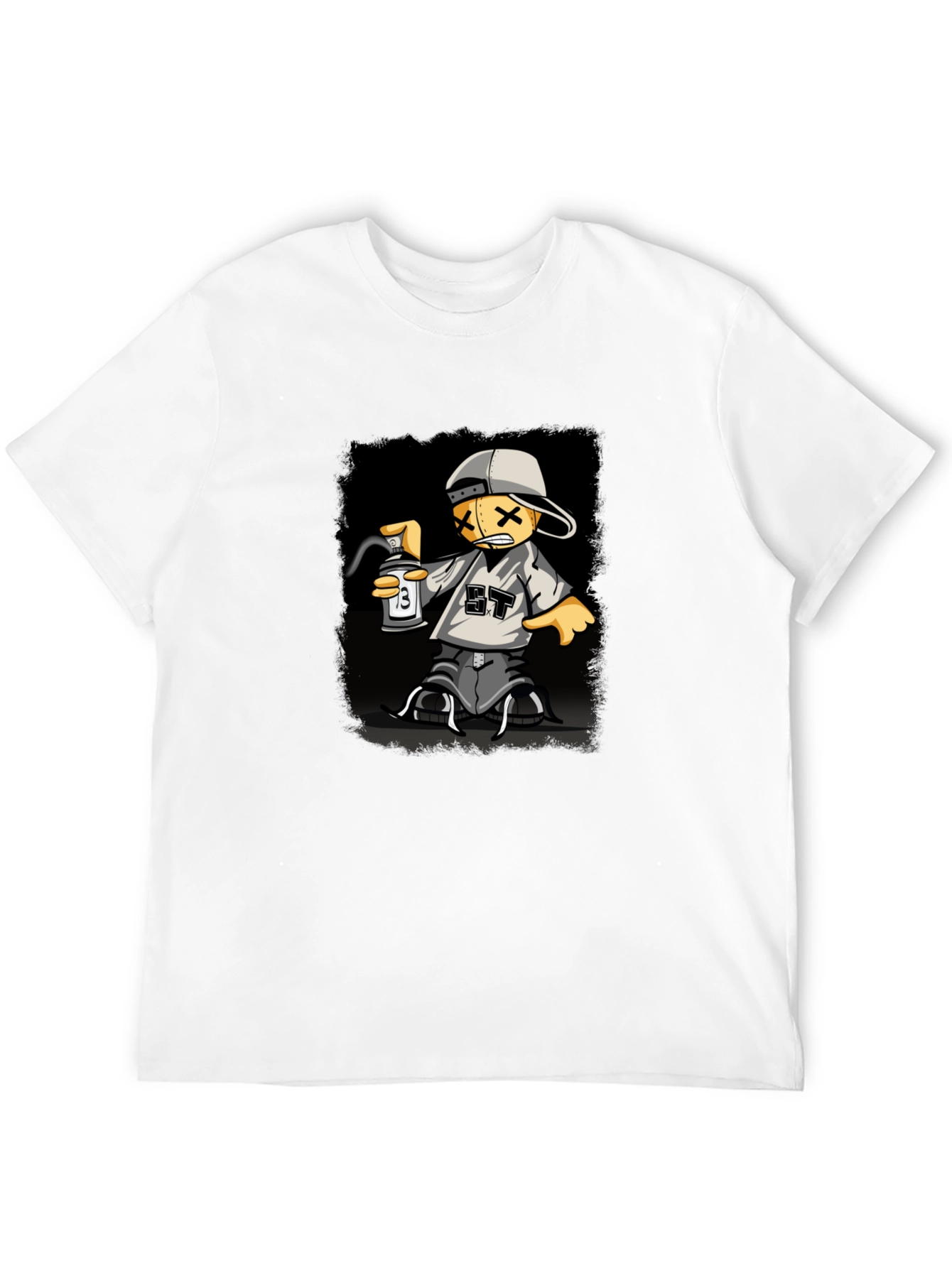 Graphic Print T-Shirt - Street Art Style