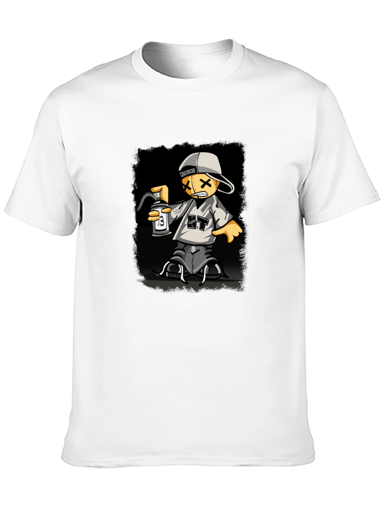 Graphic Print T-Shirt - Street Art Style