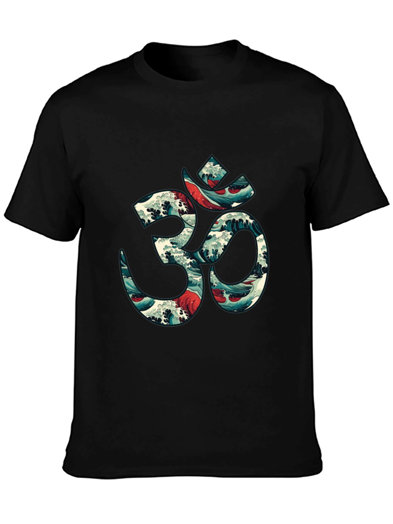 Om Wave Graphic Tee - Spiritual & Stylish