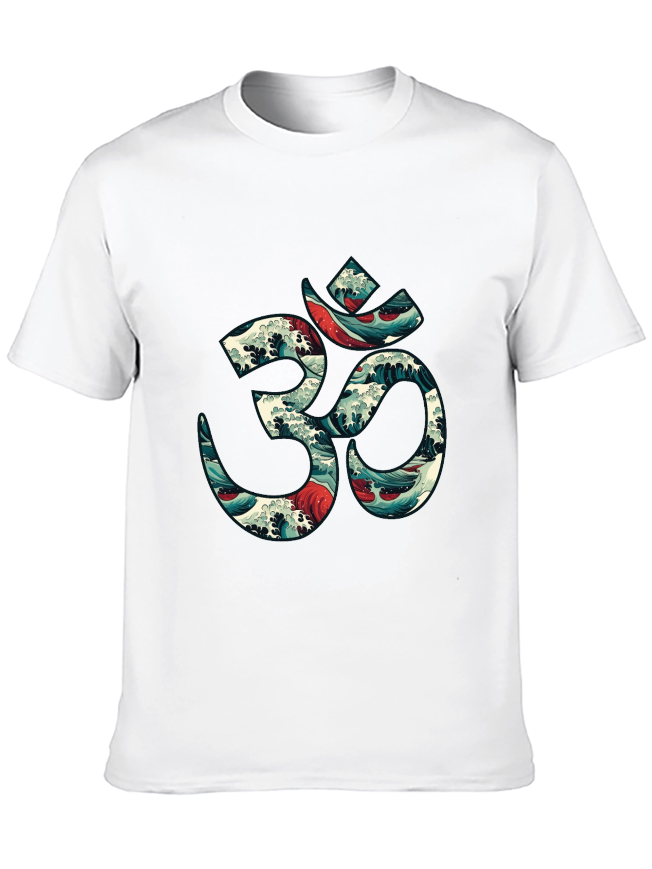 Om Wave Graphic Tee - Spiritual & Stylish