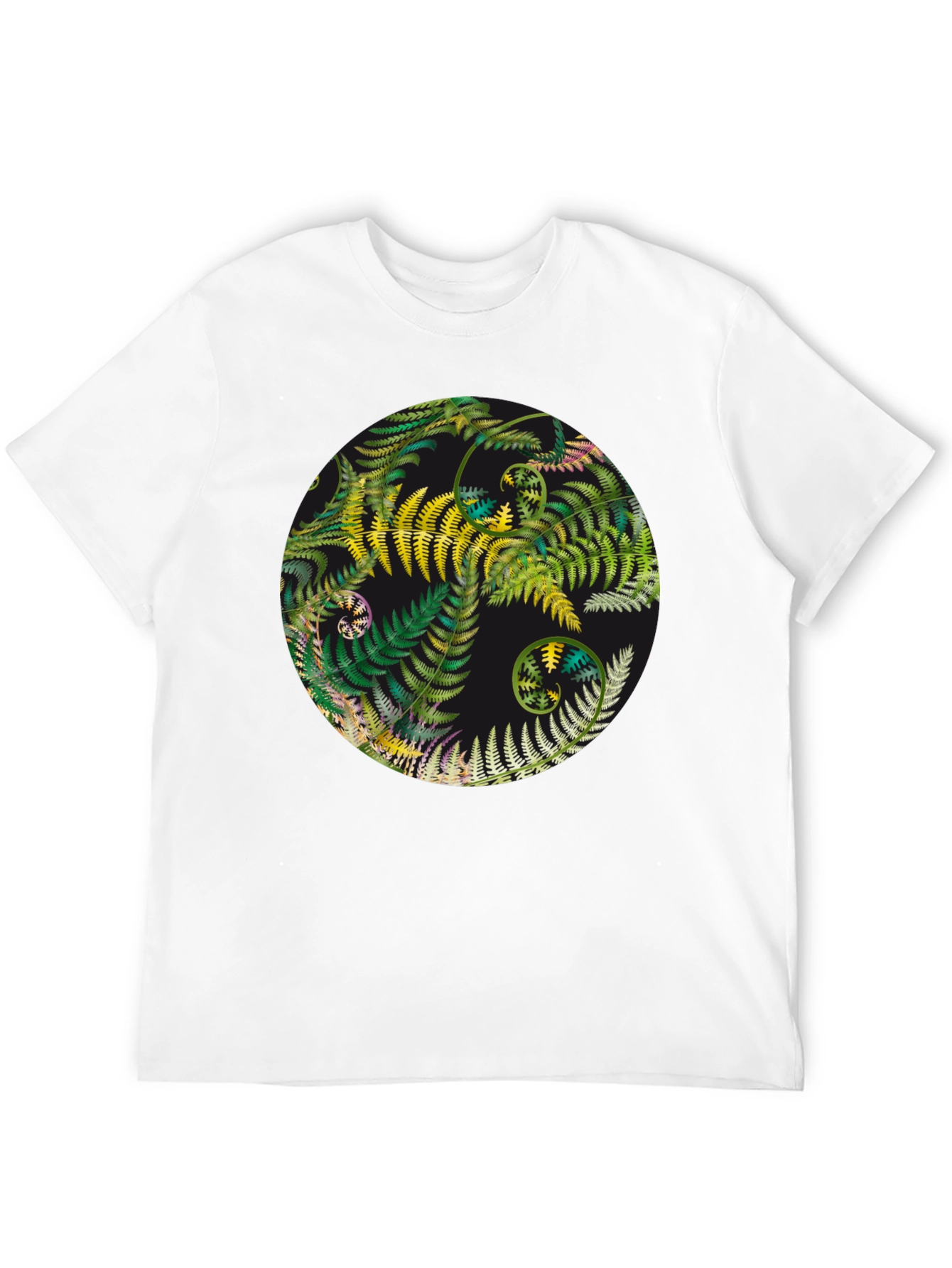 Fern Yin Yang Graphic T-Shirt - Unisex Black Tee