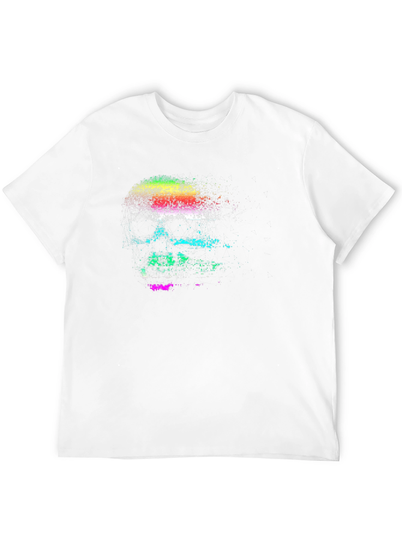 Pixelated Skull Graphic Tee - Black T-Shirt
