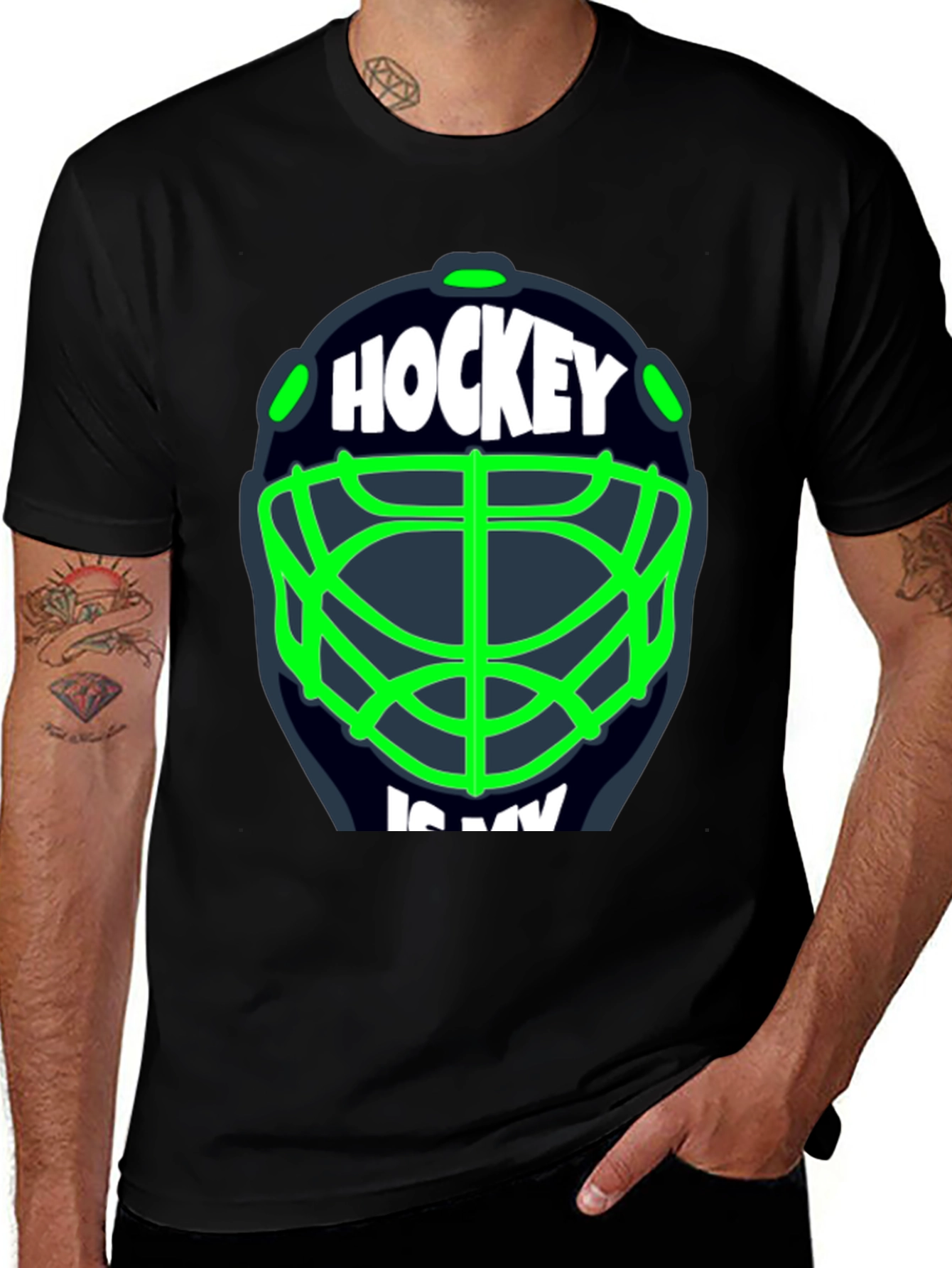 Hockey Is My... T-Shirt - Black