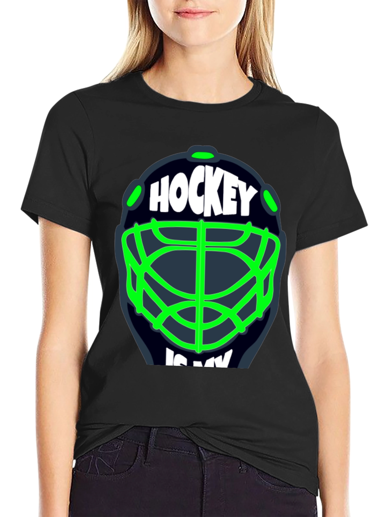 Hockey Is My... T-Shirt - Black