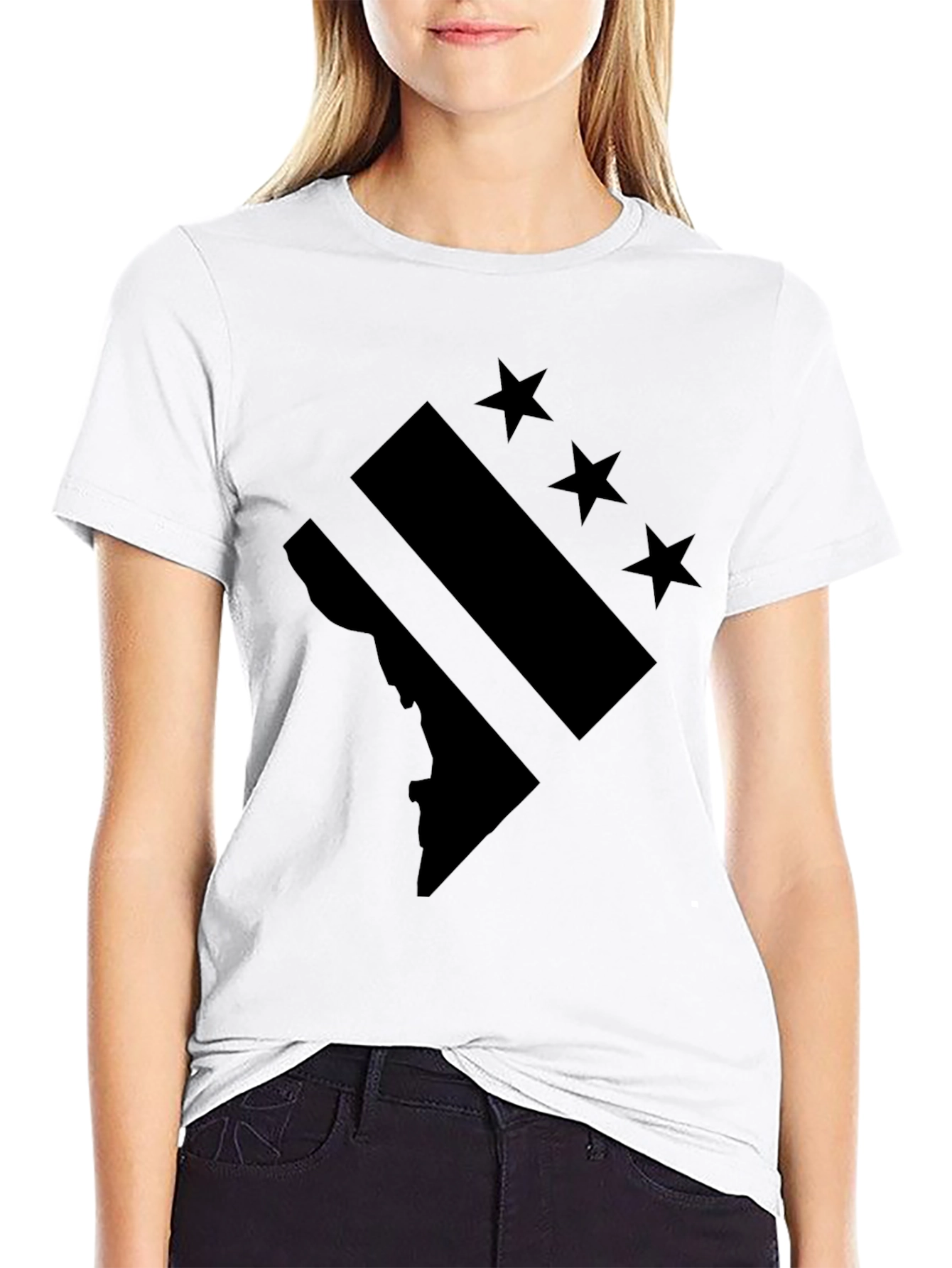DC Flag Black T-Shirt - District of Columbia Pride