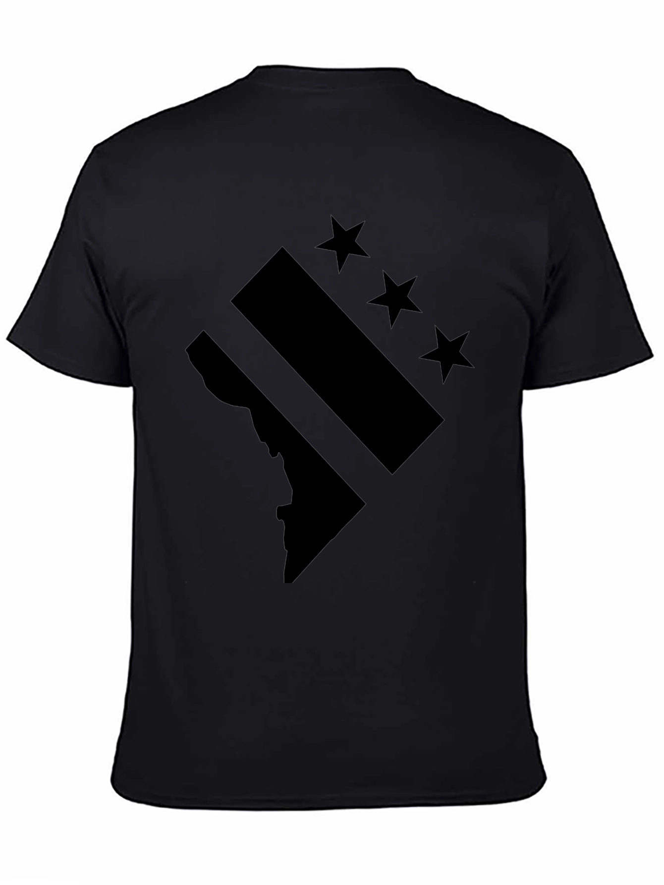DC Flag Black T-Shirt - District of Columbia Pride