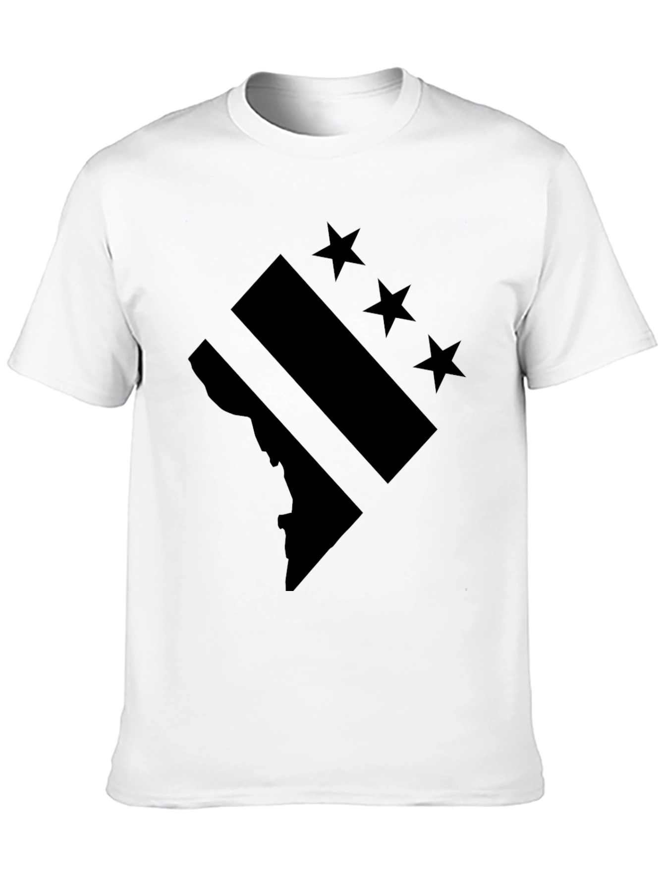 DC Flag Black T-Shirt - District of Columbia Pride