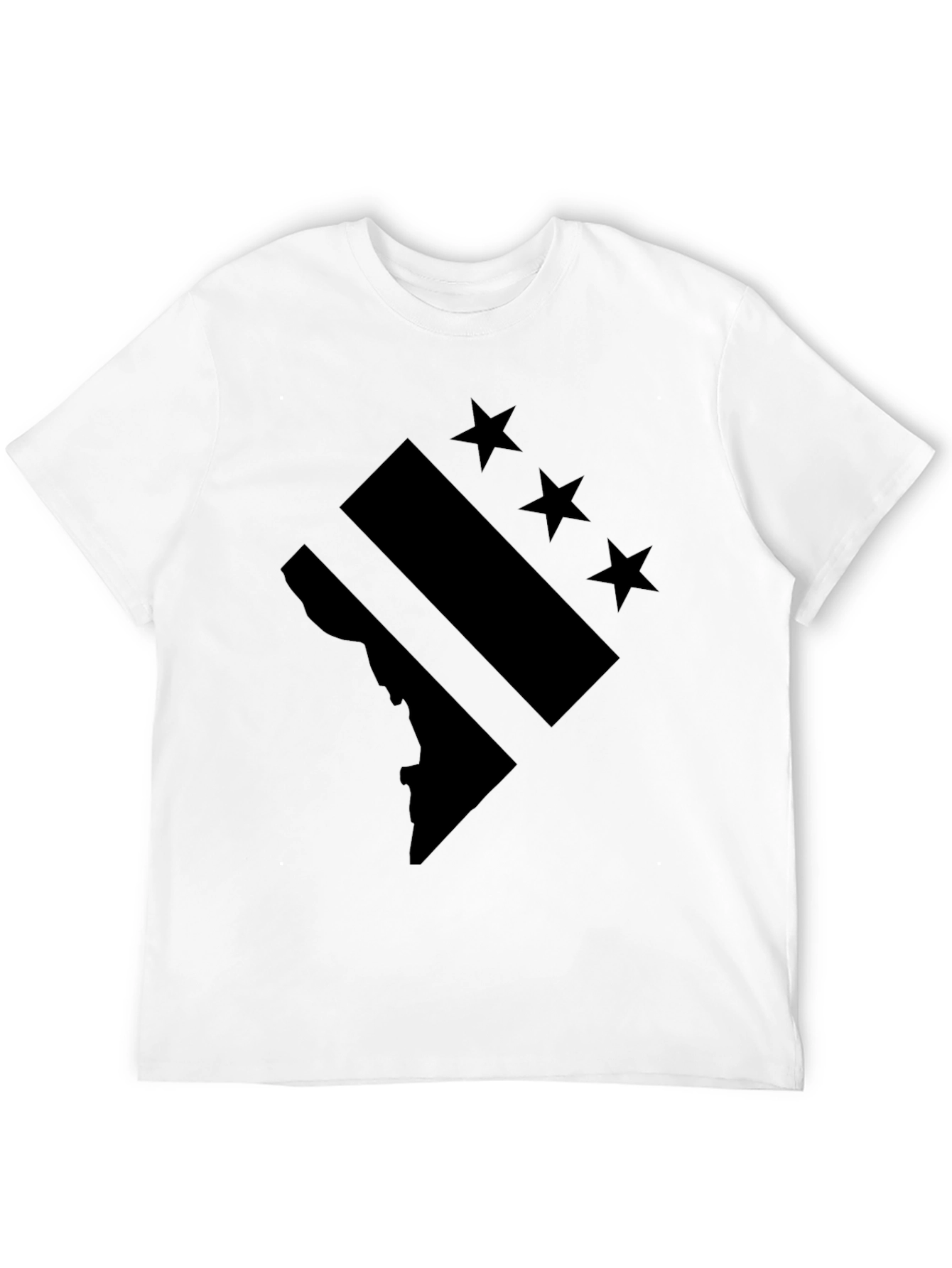 DC Flag Black T-Shirt - District of Columbia Pride
