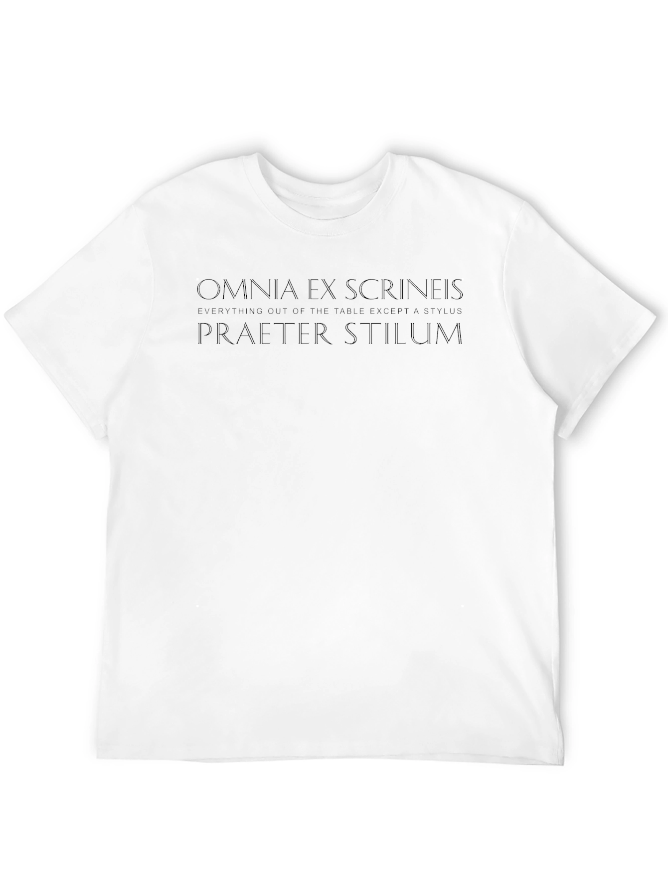 Omnia Ex Scrineis T-Shirt - Latin Saying Tee