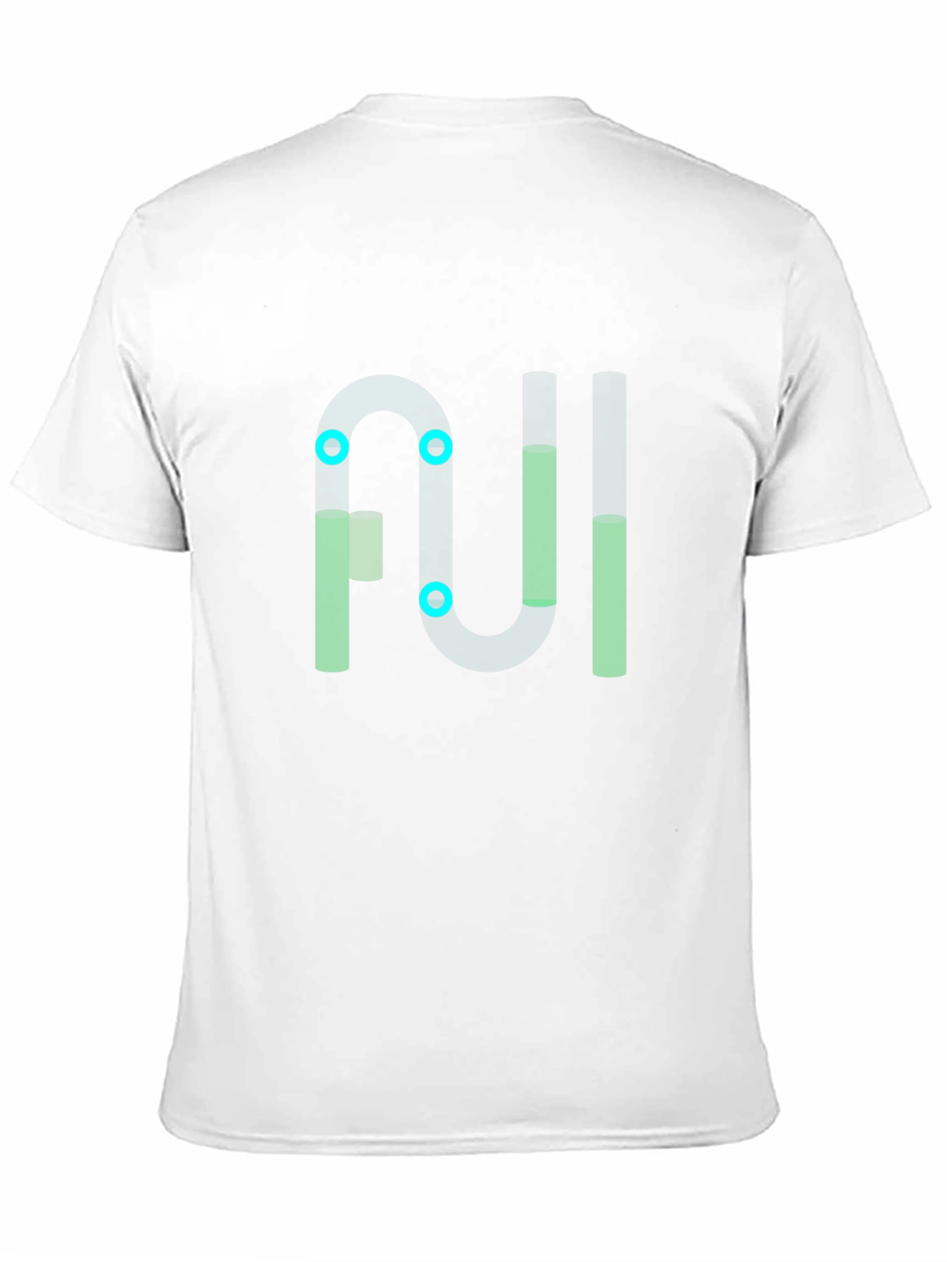 Abstract Geometric Graphic Black Tee