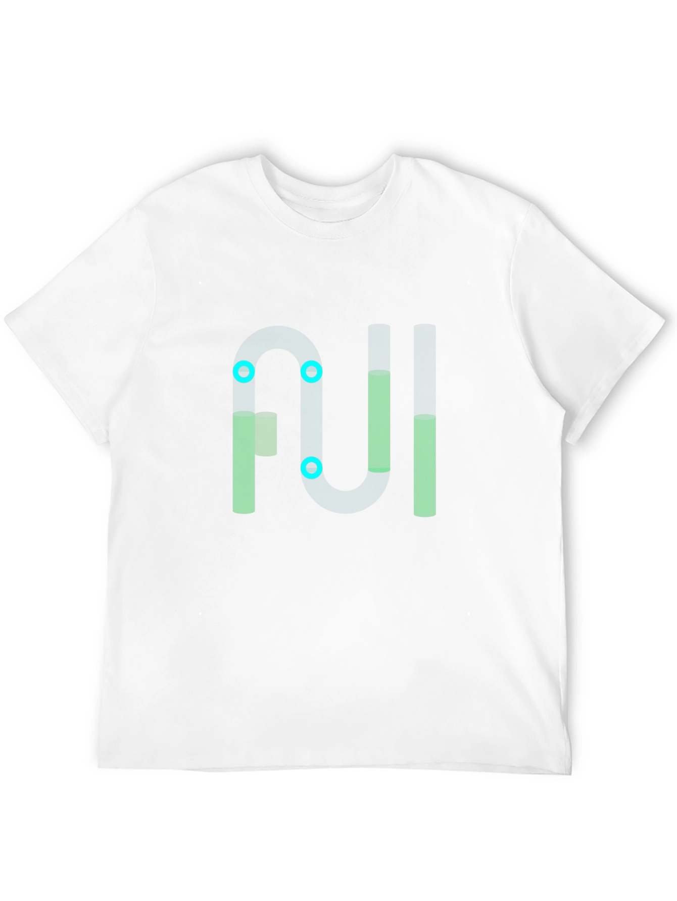 Abstract Geometric Graphic Black Tee