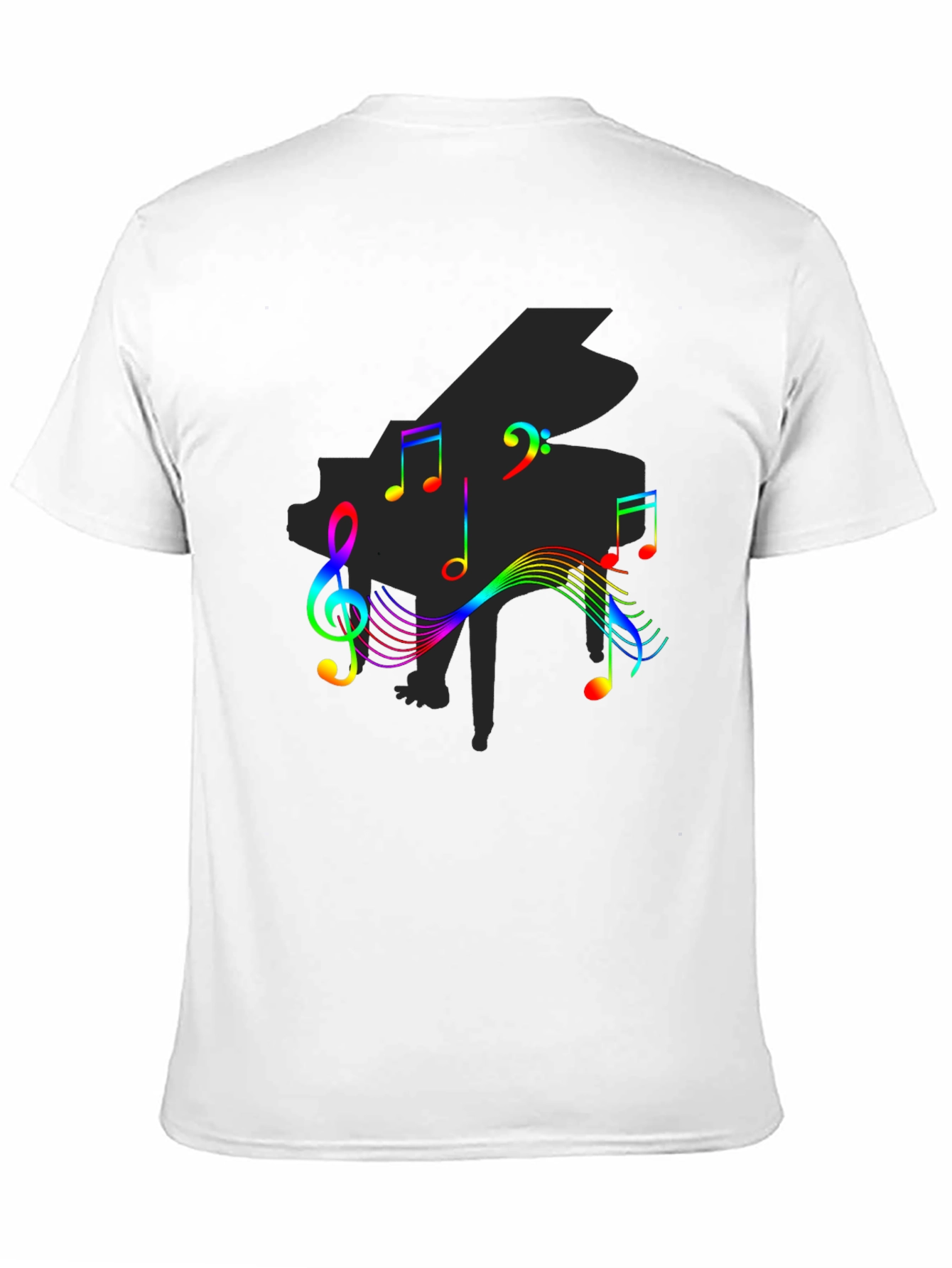 Musical Rainbow Piano Graphic Tee