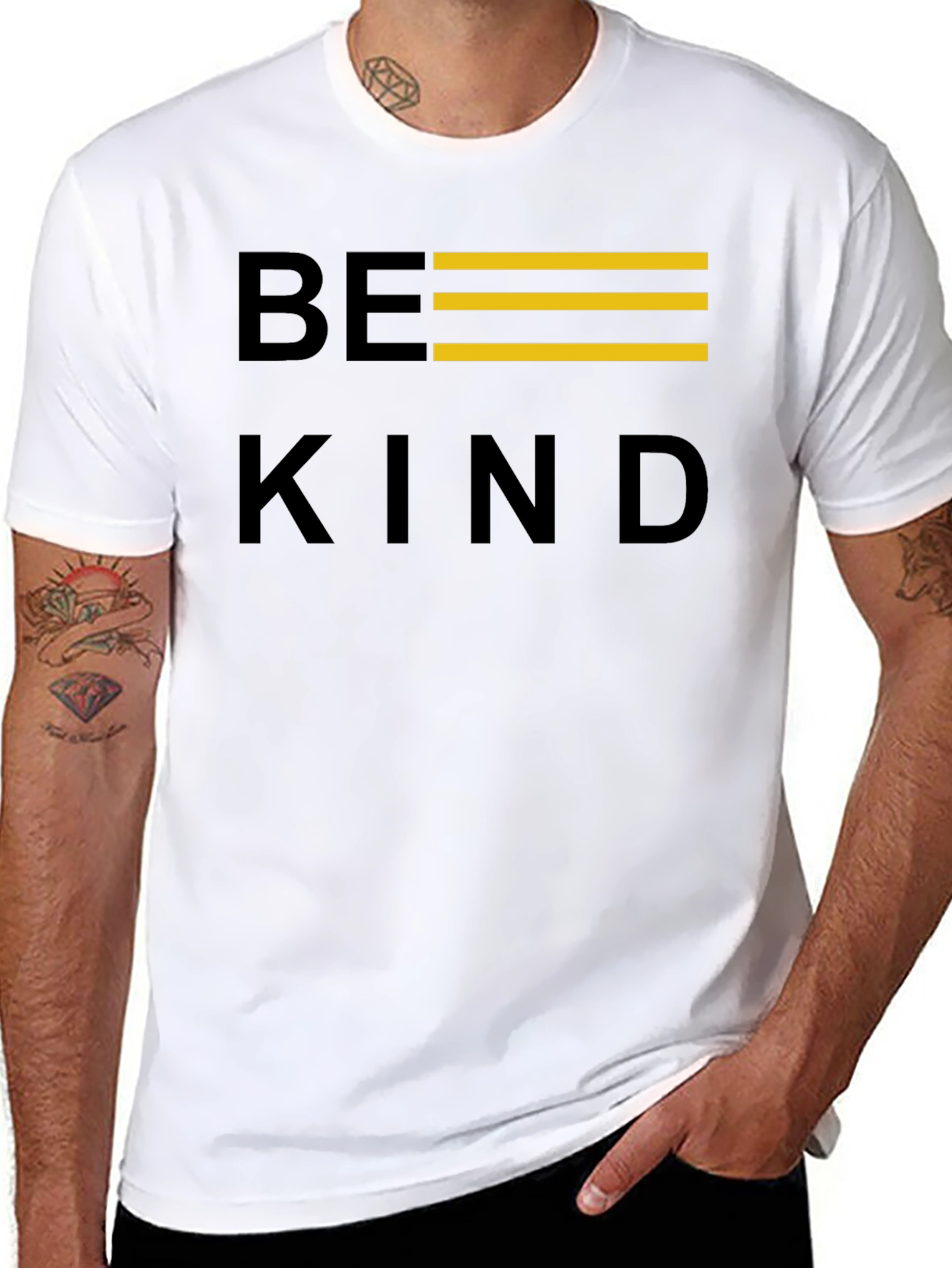 Be Kind Graphic Tee - Black Casual T-Shirt