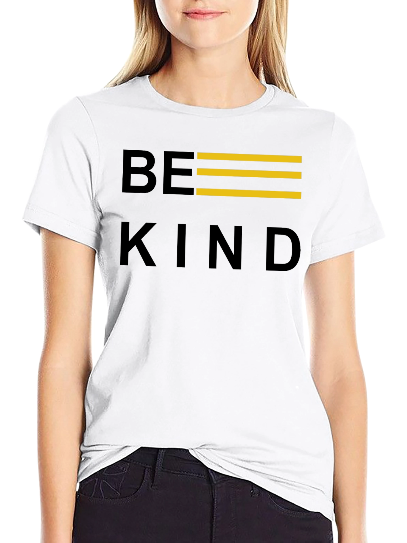 Be Kind Graphic Tee - Black Casual T-Shirt