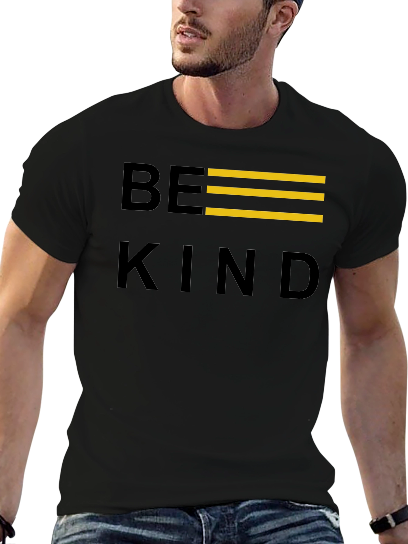 Be Kind Graphic Tee - Black Casual T-Shirt