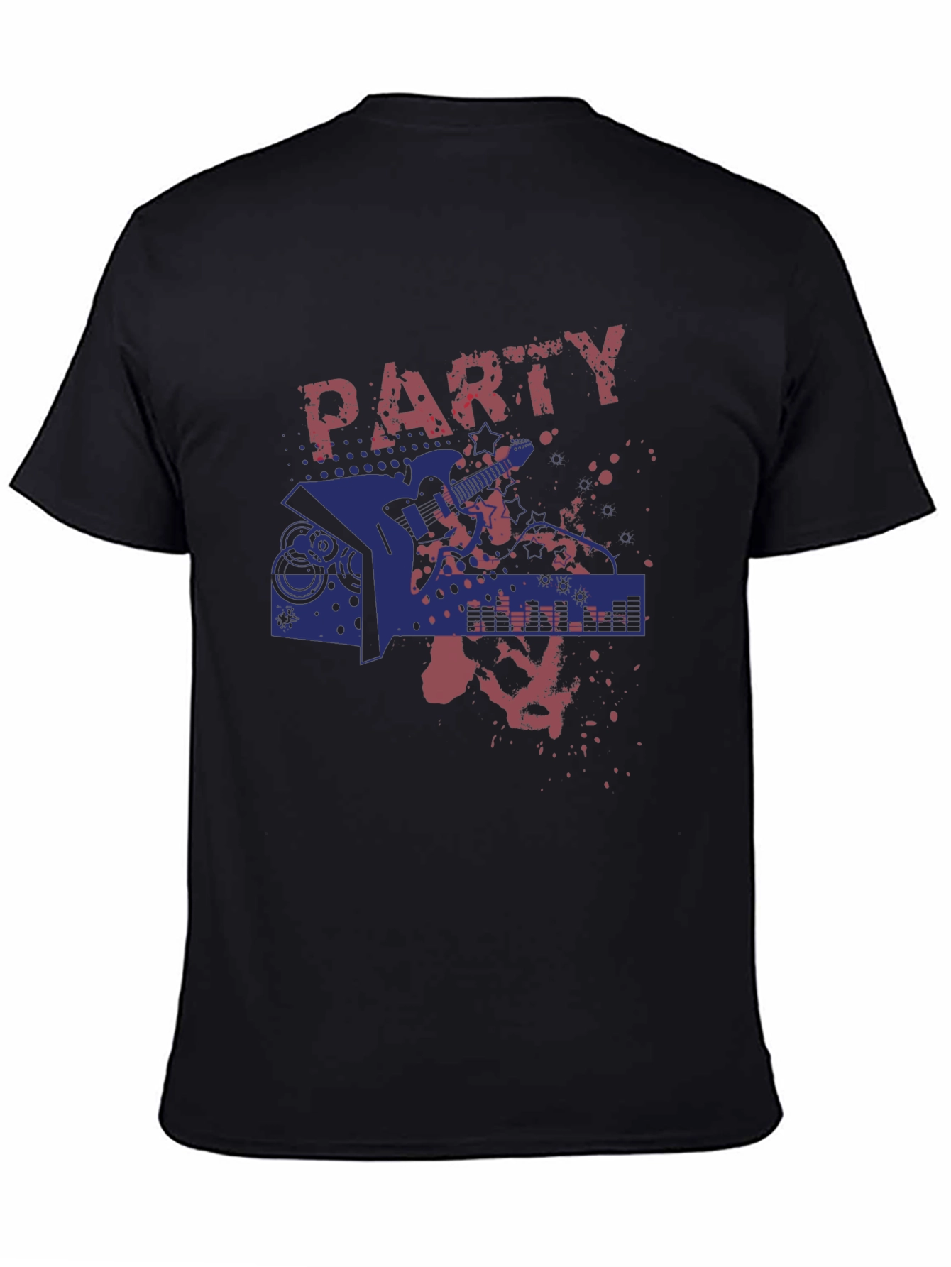 Party Guitar Graphic T-Shirt - Rock On!