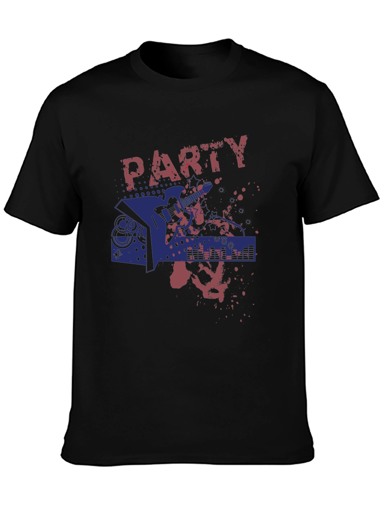 Party Guitar Graphic T-Shirt - Rock On!